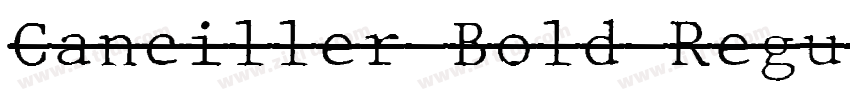 Canciller Bold Regul字体转换